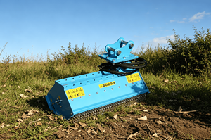 Débroussailleuse hydraulique montée sur excavatrice, débroussailleuse extrême robuste pour le défrichement des zones arides et l'élimination des plantes sauvages - Product Image 3