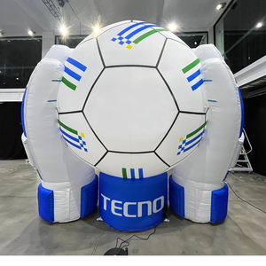 <span class=keywords><strong>Ballon</strong></span> de football gonflable géant en PVC personnalisé à l'hélium pour la publicité sportive, idéal pour les événements de la Coupe du Monde de football avec LED - Product Image 4