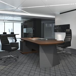 Escritorio Ejecutivo de Diseño Moderno y Único en Mármol, Muebles de Oficina de Madera Maciza de Lujo, Muebles de Exportación, Escritorio de Jefe de Madera Estándar - Product Image 3