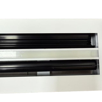 Diffuseur linéaire en aluminium à 2/3 fentes avec éclairage LED pour système CVC