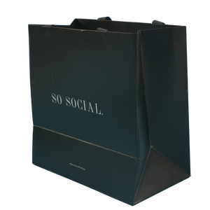 Sac en papier <span class=keywords><strong>noir</strong></span> pour le shopping, sacs d'emballage de marque avec logos, boîtes à main personnalisées, sac en papier personnalisé <span class=keywords><strong>noir</strong></span> - Product Image 5