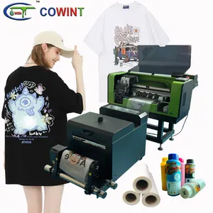 Cowint 30cm cheap dtf machine 2 xp600 printerhead A3 size printer dtf T-shirt printer with oven digital printer sale for usa