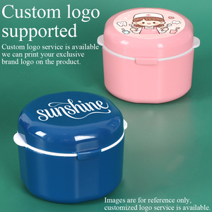 Estuche Redondo para Dentaduras Postizas SUNSHING, Contenedor Hermético con Tapa para Baño de Dentaduras, Caja Portátil para Guardar Retenedores Dentales y Limpiar Prótesis - Product Image 4