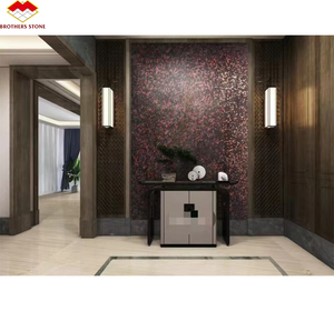 Lastra ad arco in <span class=keywords><strong>pietra</strong></span> lussuosa in marmo importato rosso di alta qualità melograno - Product Image 3