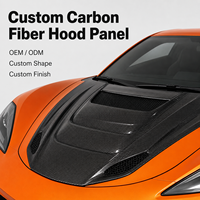 Capot en fibre de carbone OEM 3K Twill brillant, rigide, durable, léger, pièces de carrosserie automobile de qualité supérieure, capot moteur en fibre de carbone