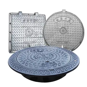 EN124 Industry Iron Sewer Cover Iron Price Chamber Cover Ductile Heavy Duty Manhole Cover Cast Iron Gully Grating Price