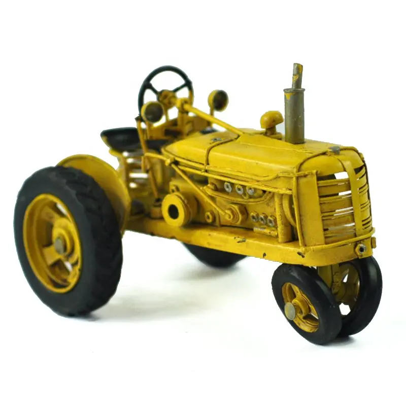 Kunst handwerk für Dekor Antike Metall geschenke Dekorative Vintage Traktor Modell Kinder Geschenke Antikes Automodell Für Wohnkultur