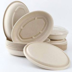 <b>Biodegradable</b> Compostable Eco-Friendly Paper Salad Box with Lid Healthy Food <b>Packaging</b> for Takeout & Picnic Use - Product Image 6