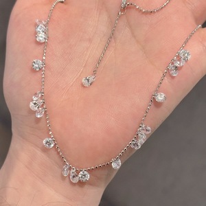 Collar de Plata de Ley S925 con Forma de Estrella, Acabado Cepillado de Alta Gama, Brillante, para Otoño e Invierno, para Usar con Suéteres en Capas, Collares Modernos - Product Image 4