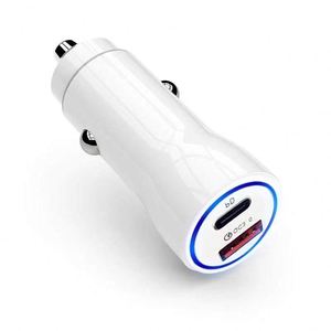 Phone Car Charger 38W Usb-<b>c</b> PD Fast Charging 2-port Car <b>Adapter</b> High Speed Usb Auto Charger Vehicle LED Cigarette Lighter Charge - Product Image 3
