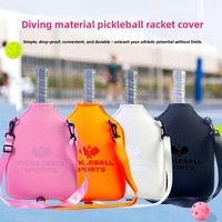 Nouvelle housse de protection en néoprène portable pour raquettes de tennis, pickleball et badminton, avec noyau en nid d'abeille, pour adultes