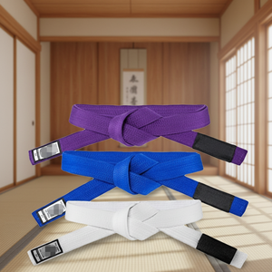 <strong>2026</strong> Trendy Karate Judo Kung Fu Kendo Taekwondo Training Competition| Cotton-<strong>made</strong> <strong>Belt</strong> 4cm Width Grappling | Multiple Color - Product Image 1