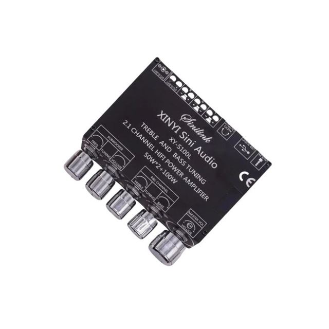 XY-S100L 2.1 Channel 50W*2 100W Subwoofer Audio Amplifier Board Module XY-S100L