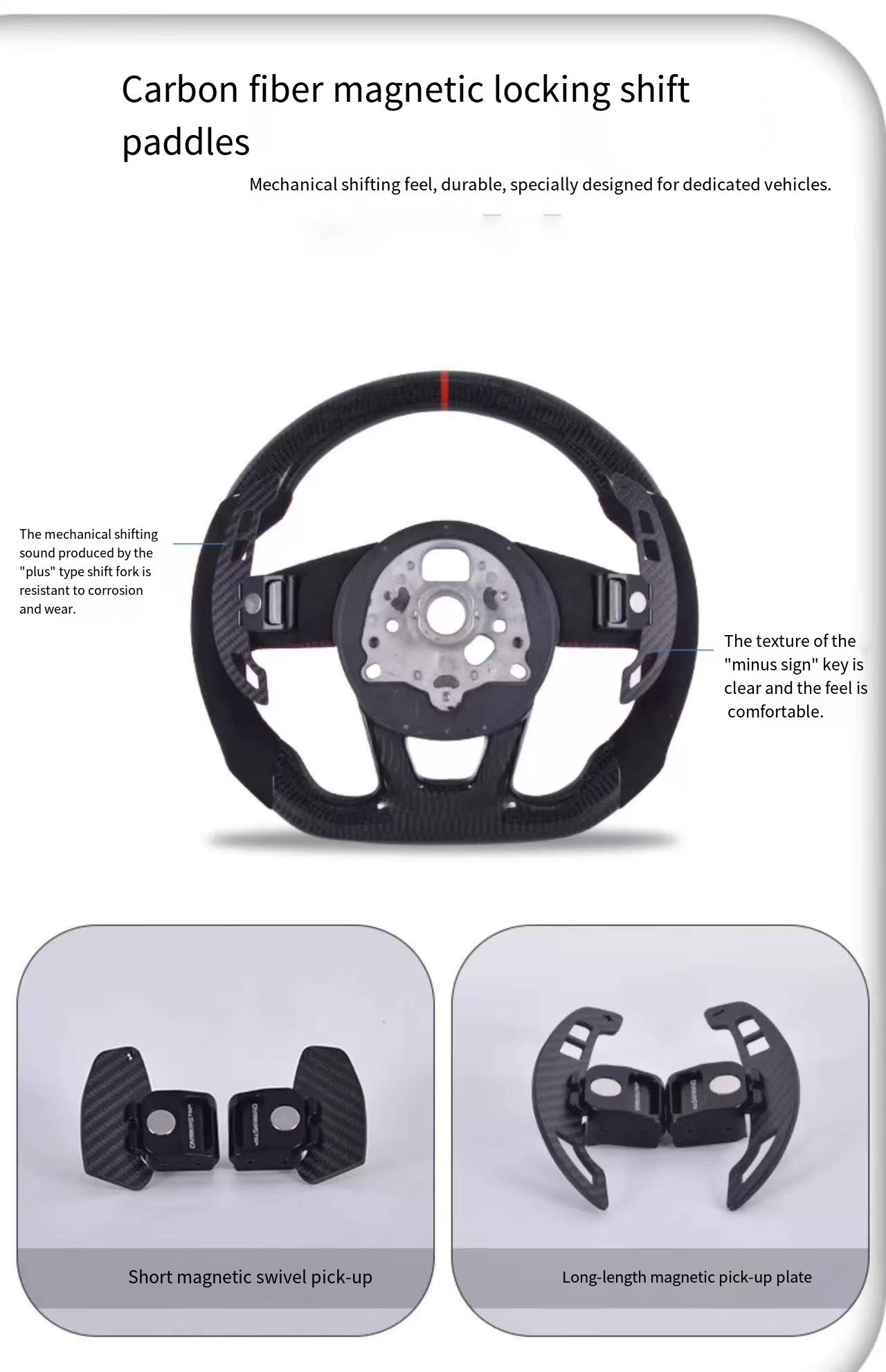 Steering Wheel Magnetic Shift Paddles for Porsche Panamera Cayenne