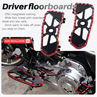 Planches de repose-pieds CNC en aluminium usiné de style Wheelie Driver, amélioration de la commande au pied pour les modèles Harley Touring