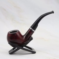 Nouveau produit : Accessoires de fumage en résine imitation bois sculpté, avec poignée pliable et filtre détachable, en stock.