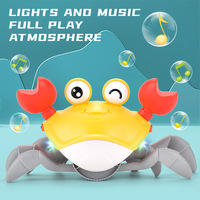 Jouet interactif électrique Zhorya Fun, crabe rampant qui danse, marche et bouge, avec musique et lumière, pour bébé