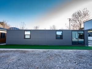 Casa Container Espandibile Moderna da 40 Piedi, Lussuosa Casa Prefabbricata Compatta <span class=keywords><strong>in</strong></span> <span class=keywords><strong>Vendita</strong></span>, Pronta per la Spedizione, Modulo ADU Definitivo per USA e Canada - Product Image 3