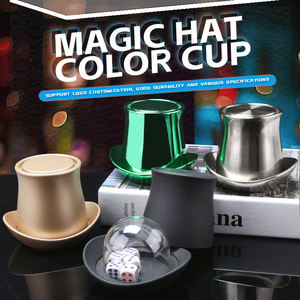 Moda chapéu mágico cor verde anti trapaça personalizado impresso logotipo Dice Cup com logotipo Shaker Dice Cup - Product Image 3