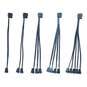 Casing komputer besar 4-Pin hingga 3/4-Pin, kabel adaptor kipas pendingin, harnes kabel ekstensi 1-to-2/3/4/5 Pin - Product Image 6