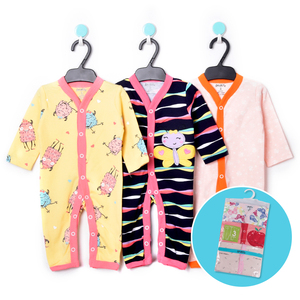 Mixed Design <strong>3</strong> Piece Set Baby Bodysuit Newborn Rompers Long Sleeve Cotton New Baby Pajamas - Product Image 6