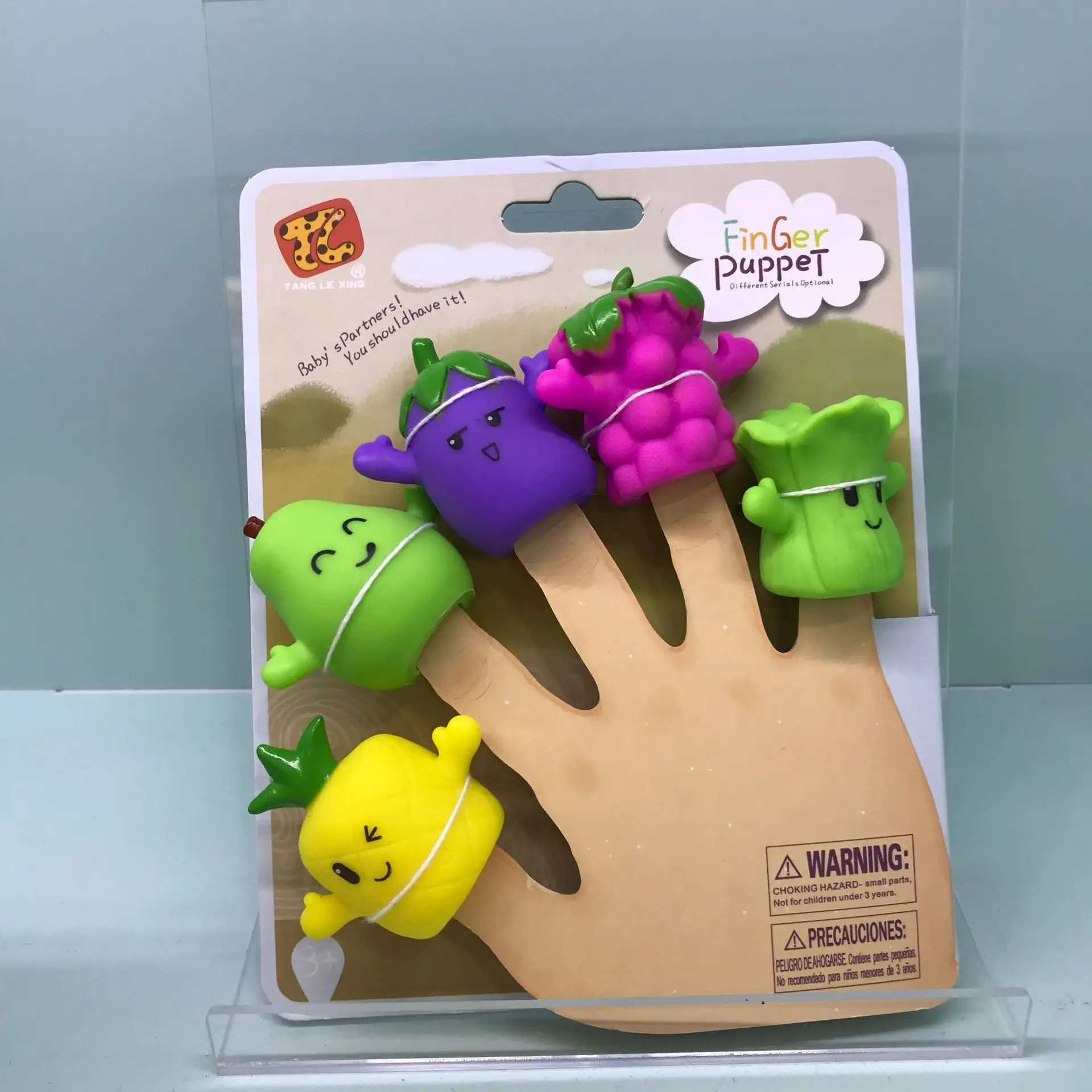 Hand tell stories early education puzzle comfort doll plastic Finger puppets