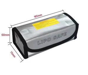 Lipo Battery Safety Bag 185x75x60mm Mini Waterproof Fireproof Explosion-Proof Portable for FPV <b>Racing</b> <b>Drones</b> - Product Image 6
