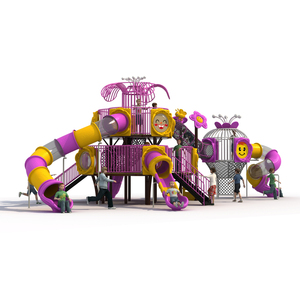 Parque Infantil de plástico con diseño colorido para niños, juegos al aire libre - Product Image 3