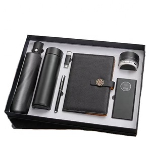 2026 Luxury Custom Logo Business Gifts Box Set A5 Notebook and Pen Thermos Cup Office Promotional Corporate Notebook Gift Set