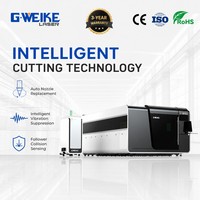 Machine de découpe laser à fibre numérique automatique 3015 4020 à double table pour tôles métalliques, avec système CNC, servomoteur Yaskawa et Hiwin, AI/PLT