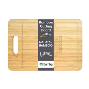 WDF Venta al por mayor Holz Schneiden Brett Bambus Tabla de cortar de madera Natural Bloque de cocina Protección del medio ambiente Tabla de cortar de Bambú - Product Image 1