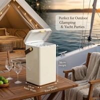 Glacière isotherme 10L, maintien de la glace pendant 30H, glacière portable, bac à glace, baril à vin, glacière rigide pour le camping, le pique-nique, qualité alimentaire