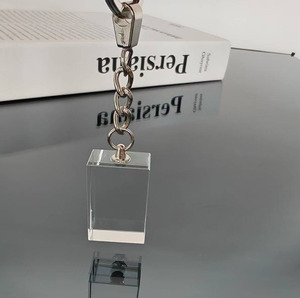 Honor Wholesale K9 LED Crystal Blank Keychain Custom 3D Laser Diamond Glass Waterproof <b>Gift</b> <b>Box</b> Portable Popular Style for - Product Image 2