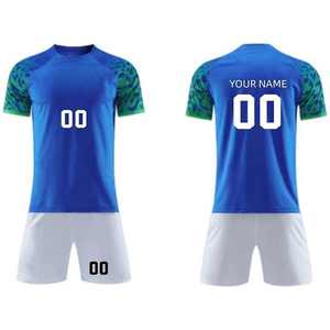 ชุดฟุตบอลโพลีเอสเตอร์ 100% แบบกำหนดเอง ดีไซน์ล่าสุด เสื้อฟุตบอลแบบซับลิเมชั่นสั่งทำพิเศษ - Product Image 4