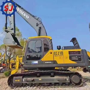 Excavadora usada Volvo EC210 de bajo precio, excavadora hidráulica de cadenas de tamaño mediano, 21 toneladas, en stock para la venta. - Product Image 1