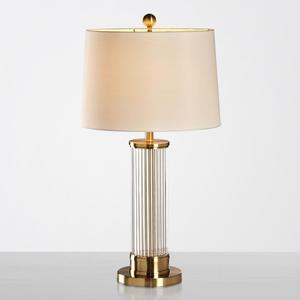 Hotel Luxury Modern Linen Fabric Lampshade Brass Table <b>Lamp</b> LED <b>Touch</b> Control Eco-Friendly Warm White Home Decoration Night - Product Image 1