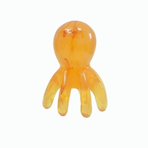 Orange Octopus Shape Facial Massage Tool for Home Use Head Guasha - Product Image 1