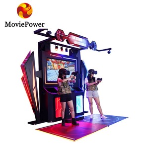 VR Storm <span class=keywords><strong>Battlefield</strong></span> <span class=keywords><strong>2</strong></span> Giocatori Multigiocatore 360 Gradi 9D VR Macchina da Gioco Sparatutto con Pistola Simulatore Arcade Domestico - Product Image 2