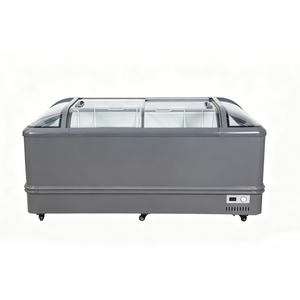 Congélateur Commercial 485L à Multiples Prises pour Marché, Vitrine Réfrigérée en Aluminium à <span class=keywords><strong>2</strong></span> <span class=keywords><strong>Portes</strong></span> pour Fruits de Mer, Viande et Crème Glacée - Product Image 6