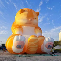 Chat géant gonflable Chat somnolent gonflable Chat adorable gonflable pour la décoration ou les événements