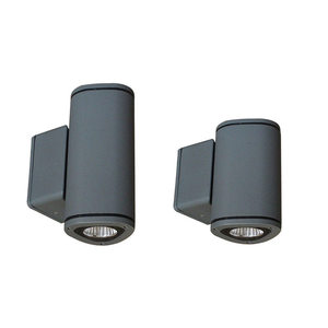 Applique murale LED extérieure double tête, étanche, éclairage haut et bas, pour villa, jardin, portail, bâtiment - Product Image 2