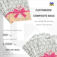 Sac portable personnalisé transparent refermable pour cadeau de collation. Sac zip-lock portable en plastique avec votre propre logo
