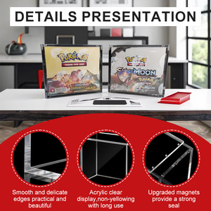 Boîte de protection en acrylique transparent poli à prix d'usine, étui en acrylique épaissi ETB pour collection Pokémon - Product Image 3