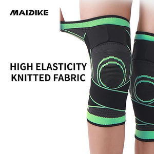 Basketbol Fitness spor desteği için yüksek elastik naylon ile ayarlanabilir sıkıştırma dizlik - Product Image 4