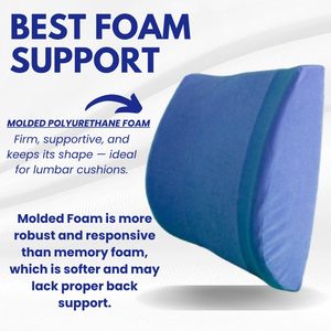 Cojín Ortopédico para Sillas, Autos y Hogar, Espuma <span class=keywords><strong>de</strong></span> Alta Elasticidad, Diseño Ergonómico, Alivia el Dolor <span class=keywords><strong>de</strong></span> Espalda, Mejora la Postura - Product Image 6