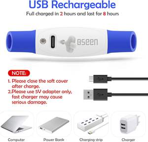 USB Rechargeable LED <b>Dog</b> Collar Night Safety Light Luminous <b>Dog</b> Collars for Night Walking USB Rechargeable LED Promotional Pet - Product Image 3