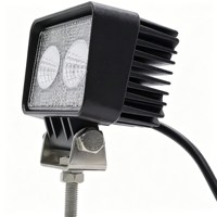 Projecteur de travail LED rectangulaire 4,5 pouces 20W, étanche IP68, 12-48V, 1440lm, 6000K, en aluminium moulé sous pression, pour conduite tout-terrain