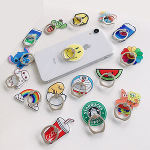 Ben telefon için halka 360 derece dönen özel akrilik karikatür parmak yüzük tutucu telefon için cep telefonu halkası Stent - Product Image 1