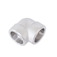 Conector Roscado de Acero Inoxidable 316L de Grado Marino, Resistente al Agua de Mar, Forjado de Alta Resistencia, Codo de 90 Grados