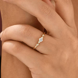 Anillo de compromiso de Plata de Ley 925 de lujo con diamantes El mejor regalo de San Valentín para mujeres Joyería de lujo hecha a mano Producto a granel - Product Image 4